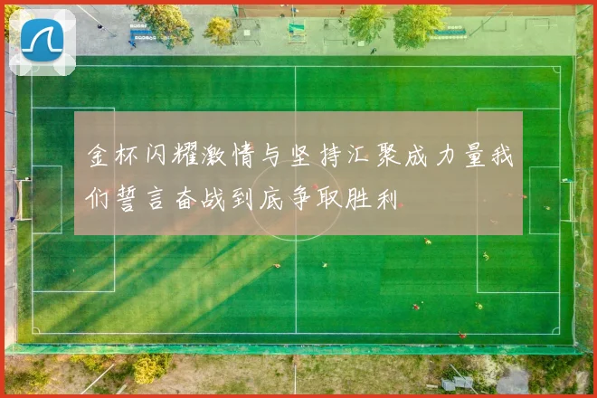 金杯闪耀激情与坚持汇聚成力量我们誓言奋战到底争取胜利